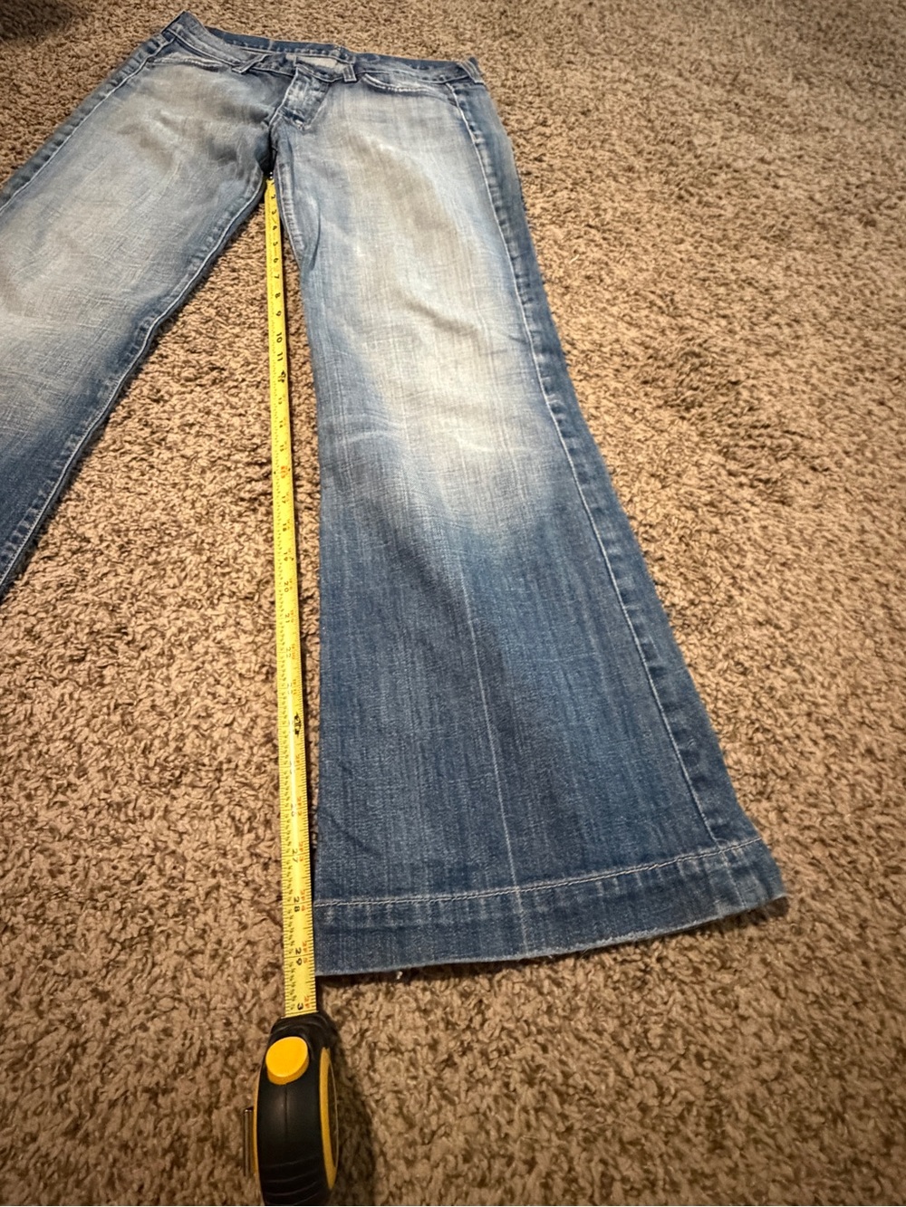 7 for All Mankind DOJO Light Blue Denim Jeans, SIZE 28 - Picture 8 of 13